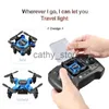 Simulators Mini drone 360 flip-over quadcopter opvouwbare afstandsbediening vliegtuigen one-touch landing automatische zwevende helikopter beginnende speelgoed x0831