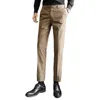 Mens Pants Big Size Formella män Elegant Man Office Work Casual Elastic Cotton Byxor 17 färger Pantalones Hombre 230830