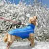 Hundkläder stor hundrock vinter varm vattentät hundkläder husdjurjacka fleece förtjockad ull högt värde reflekterande design utomhus laddning 230830