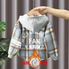 Jackets Boy Plaid Kids Coats Fashion Children Outerwear Spring Autumn 2023 A045 230830