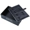 Smyckeslådor Hawson 12 PCS Black Jewelry Display Box för manschettlänkar Studs Set High Quality Smyckelagringslåda för smyckesuppsättning 230831