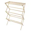 Hangers Racks Portable Bamboo Clothes Drying Rack Collapsible and Compact for IndoorOutdoor Use 230830