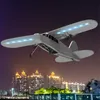 Flygplan Modle 2.4G Ty9 RC Glider med LED -handkastning av vingarpan fjärrkontrollplan Modell Electric Aldult Professional Drone Toys for Boys 230830