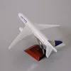 طائرة مودل سبيكة الهواء المعدنية American United B777 Airlines Airplane Model United Boeing 777 طراز Diecast Scale Gifts 16cm 230830