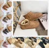 Uggit stövlar australien kvinnor boot designer tasmanes tazz plattform päls tofflor vinter fårskinn snö mode damer klassiska ultra mini bootes mocka ull platt fotled