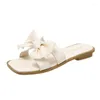 Slippers Vlinderdas Voor Dames Zomer 2023 Comfortabele en casual Fairy Wind platte sandalen