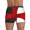 Sous-vêtements hommes templier drapeau franc-maçon maçon sous-vêtements sexy boxer slips shorts culotte mâle polyester