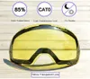 Ski Goggles Only Lens For HXJ20013 Antifog UV400 Skiing Magnet Adsorption Weak Light tint Weather Cloudy Brightening 230830