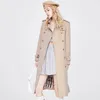 Spring Autumn Trench Coat Women Loose Clothing Outerwear Double Breasted Long Windbreaker sssssw