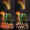 Lava Dragon Egg Statua in resina Uova di dinosauro ornamentali Scultura Pietra preziosa di cristallo Souvenir Home Decor Collezione Regalo per bambini Giocattolo HKD230828