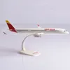 Aeronave modle jason tutu 1/200 escala iberia airbus a350 avião modelo avião modelo montar avião de plástico gota 230830