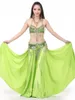 Scen Wear Solid Color Oriental Dancing Dance Woman Belly kjolar jazz delade arabkläder latin hög midja flamco fantasia klassisk
