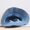 Berretti Moda Donna Berretto da pescatore Cappello da pescatore pieghevole in denim Cappello estivo da sole Floppy Beach Travel Leisure Sunbonnet