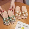 Slipper Kruleepo Fashion Flower Buty Pvc dla dzieci Dziewczyny Dziecko Baby Home Home Hal Basen Obcasy Miękkie sandały Sandały Mule