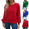 Women's Sweater's Casual Long Sleeve Pullover Sweaters Crew Neck Oversized Ribbed Knit 2023 Fall Winter Quarter Zip Sweater Men Tall 230830