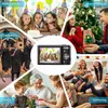 Camcorders 44MP Small Digital Camera 2.7K 2.88inch IPS Screen 16X Zoom Face Detection Vlogging for Photography Beginners Kids Q230831