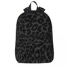 Mochila con estampado de guepardo negro para niños y niñas, bolso escolar para estudiantes, mochila para niños, hombro de viaje de gran capacidad