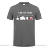 T-shirts pour hommes Geek Funny Eat Sleep Motorcycle Shirt Dirt Biker Tshirt Plan pour aujourd'hui boire du café équitation bière et femmes T-shirts
