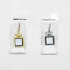 DHL100pcs Partij Gunst Sublimatie DIY Witte lege Metalen Parfumflesje Diamant Instelling Ketting