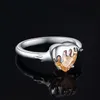 Wedding Rings Jewelry Arrival Honey Heart 3 3ct Morganite Color Gemstone 925 Sterling Silver Statement Ring for Woman Trendy Jewelry 230830