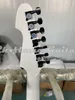 LTD SCT-607B Stephen Carpenter Signed 7 Strings White Electric Guitar String Thru Body Bridge China EMG Pickups Black Body Binding Black Hardware Maple Fingerboard