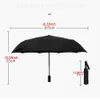 Högkostnadsstark automatisk paraplyvattentät vindtät parasol Busighet Male Folding Rain Windsecture 10 och 8 Ribs Paraplyer HKD230828