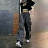 Pantaloni da donna Y2K Donna Streetwear Cargo Coreano Harajuku Paracadute Pista da uomo Tech Pantaloni sportivi Gamba larga Pantaloni Pantaloni Abbigliamento