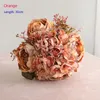 Decorative Flowers 1 PCS 30cm Artificial Peony And Hydrangea Silk Bouquet Home Decor House Room Decoration Gift F849