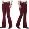 Jean évasé classique en velours côtelé pour homme, pantalon Bootcut extensible des années 60 et 70, LST230831