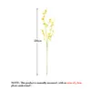 Decorative Flowers Silk Artificial Yellow Butterfly Orchid Phalaenopsis Fake Flower Branch For Wedding Party Home Festival Decoration