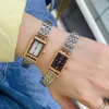 Montres de marque pour femmes et filles, cadran rectangulaire, Style bracelet en acier Matel, HE07243U