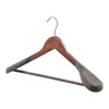 Brede schouderpak massief houten hanger houten kledingwinkel hotel herenjas jas hangende massaal antislip kledingbroek steunrek