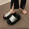 Flat Slides Casual Heel 691 Outdoor Slippers Beach Shoes Thick Sole Round Toe Slipper Shallow Zapatos Comfort Lady Fashion Holiday Pantuflas 53
