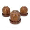 Cups Saucers Solid Whole Jujube Wood Sieve Cup Dice KTV Entertainment El Chess With Lid Wine Glass Water