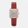 Orologi da polso Orologi da donna con strass di lusso Orologio da donna analogico al quarzo semplice quadrato semplice della migliore marca Orologio da donna elegante alla moda