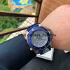 AAAAA VSWatches 011 Pam982 Luxe 47mm 316l Metal Case Rotary Blue Ceramic Watch Ring Rubber Band Smart