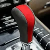 Alcantara Fabric Wrap Leather Car Gear Shift Knob ABS Cover Trim Decals for Porsche Cayenne 2011-2017 Car Interior Accessories263s