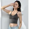 Andere gezondheidsschoonheidsartikelen Sexy Cross Strap Schoonheid Terug Ondergoed Vrouwelijk Vest Crop Top Gewatteerd T-shirt Sexy Tanktops Push-up Ademende Bh Zomer x0831