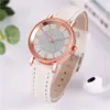 Zegarki na rękę na rękę dla kobiet za vintage skórzany pasek Panie Watch Stal nierdzewna tarcza swobodne bransele montre femme strass 2023