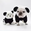 Hundkläder söt roll Play Panda Winter Wear Wool Ears Hooded Warm Coat Little Pet Chihuahua valpjacka