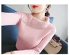 Women's Sweaters 2023 Autumn Design Turtleneck Rhinestone Patched Shinny Bling Thickening Knitted Sweater Jumper Tops SMLXL