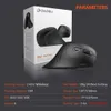 Ratos Dareu Ergonômico Vertical Mouse Sem Fio 2.4GHz Pele Óptica 6 Botões Ratos de Jogos Confortáveis com DPI Ajustável para Computador 230831