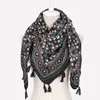 Foulards Foulard Femme Bufanda Mujer Bohème Coton Écharpe Dames Grand Carré Imprimé Châle Russe Ethnique Femmes Wraps Hiver Gland Foulards 230831