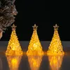 Christmas Tree Ornament Home Decorations Luminous Transparent Crystal Night Lights YX-6186