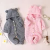 Pagliaccetti 0-24M Autunno Baby Pagliaccetti in maglia per neonati Tuta calda Inverno Salopette per bambini Vestiti per neonata Per costumi natalizi nati 230831