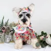 Vestido de verão para cachorro de estimação Schnauzer Teddy Poodle estampa floral saia de renda fofa roupas para cachorro gato de estimação