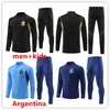 22 23 24 3-Star Argentina Tracksuit Soccer Jersey Messis Training Suit Football Shirt Maradona Di Maria 22/23/24 Men Kids Kit Tracksuit Set Uniforms