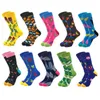 Chaussettes pour hommes 10 paires / lot Marque Qualité Hommes Coton Peigné coloré Heureux Drôle Chaussette Automne Hiver Chaud Casual longs Hommes chaussette de compression 230830