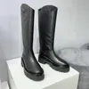 Botas de moto para mujer, zapatos planos con cuña, botas de cuero con plataforma de tacón alto para mujer, zapatos con cordones para mujer, botas negras para niñas