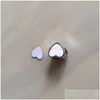 Сложность под сублимация Blank Heart Po Bead Metal Slider Big Hole 5 мм европейский материал для печати 15шт/лот 210720 Drop Delivery Je DHQKQ